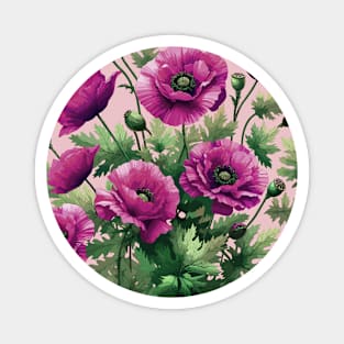 Poppy Flower Magnet